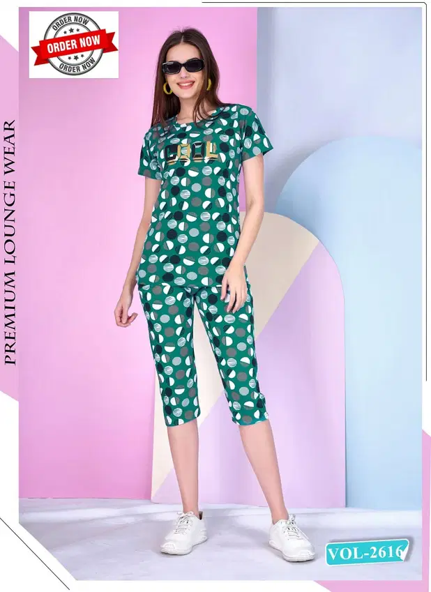 Summer Special Capri Vol Dn 2616 Printed Night Suits Collection